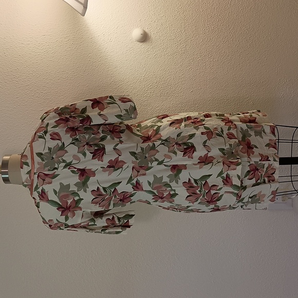 80s Vintage Tropical Dawn Joy Skirt/Blouse Set - Picture 2 of 5